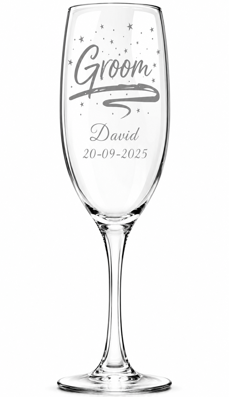Personalised Wedding Champagne Flute – Bride & Groom Glasses – Mother of the Groom Gift – Engraved Champagne Glass – Wedding Toast Flute