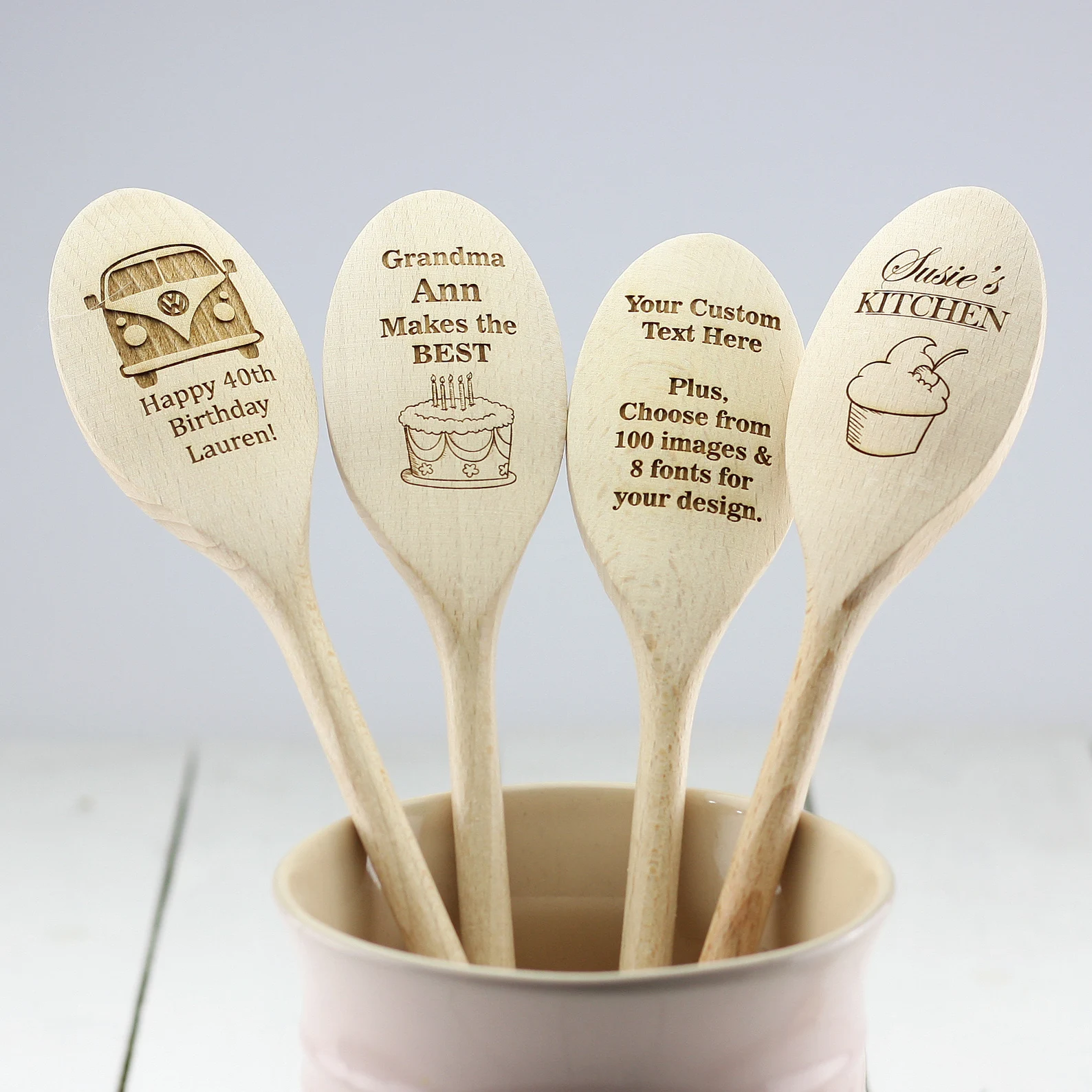 Personalised Engraved Wooden Spoon – Custom Cooking Spoon Gift | Baking Gift | Birthday, Christmas, Mother’s Day, Housewarming, Secret Santa