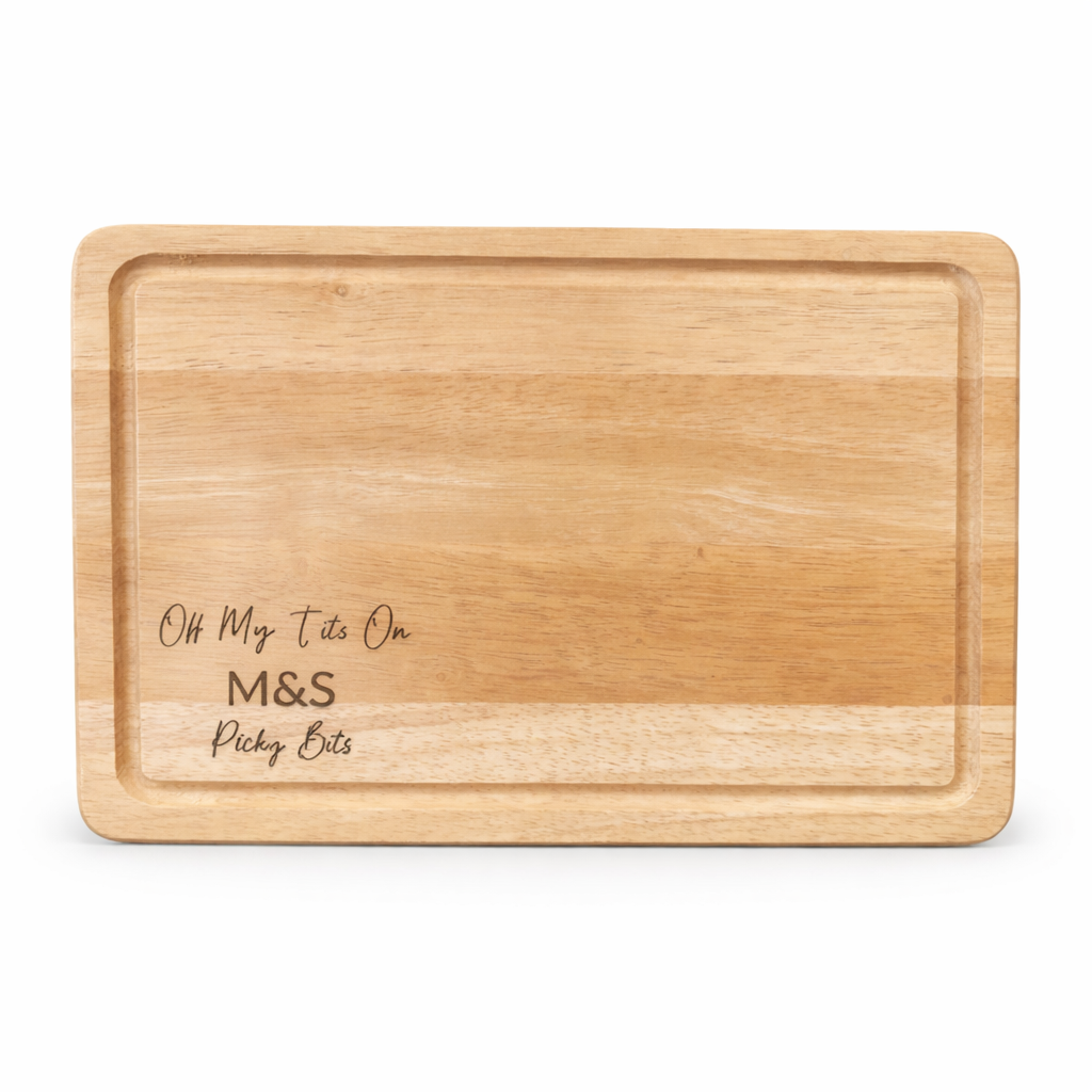Funny Personalised Chopping Board | “Off My Tits On M&S Picky Bits” Cheese Board | Gift for Her | Wine & Nibbles Night Board | Handmade Wooden Board (Copy) (Copy)