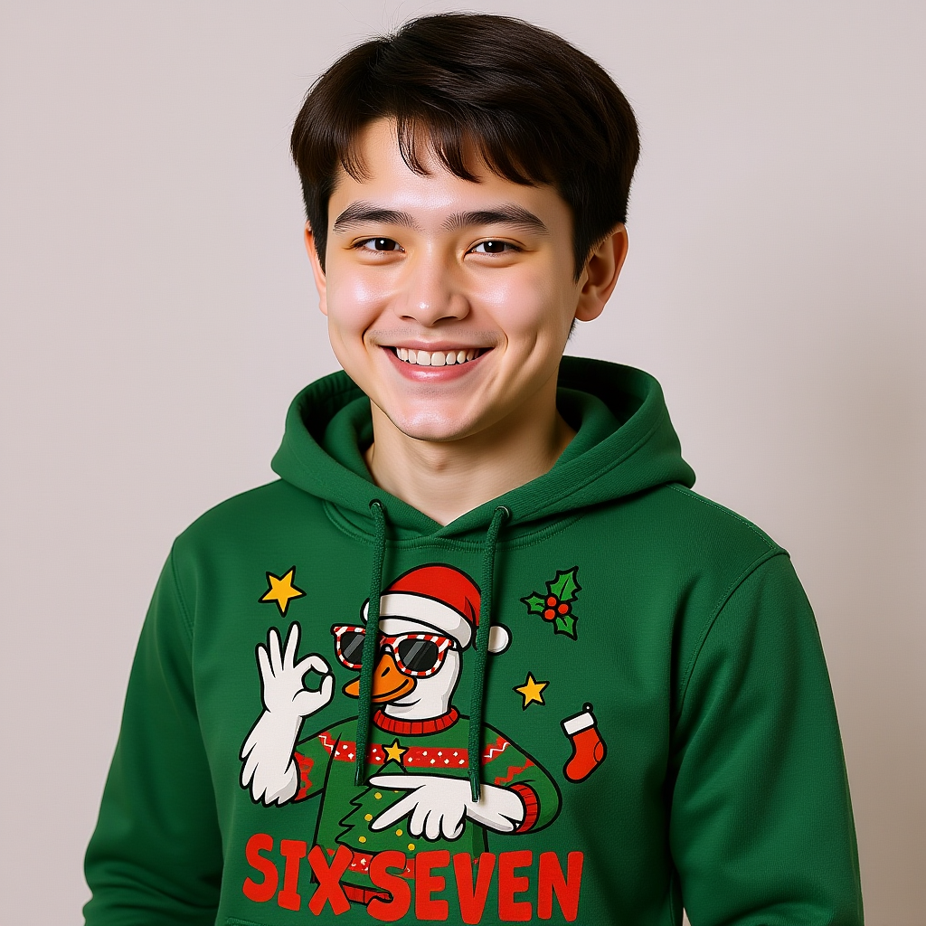 Christmas “Six Seven” Hoodie – Fun Festive Hoody – Unisex Christmas Jumper
