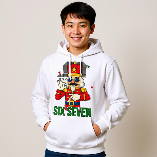 Christmas “Six Seven” Hoodie – Fun Festive Hoody – Unisex Christmas Jumper
