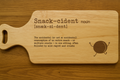 Snack-cident Definition Chopping Board | Funny Gift for Foodies | Wooden Kitchen Board