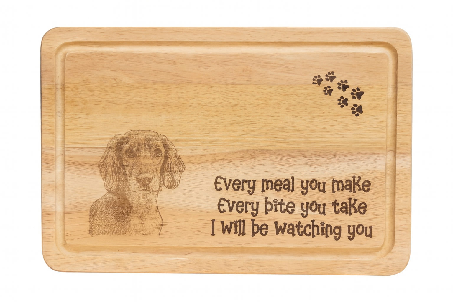 Personalised Dog Chopping Board – Custom Pet Portrait Gift