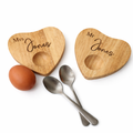 Personalised Couples Wooden Egg Cup Set – Mr & Mrs, Mr & Mr or Mrs & Mrs