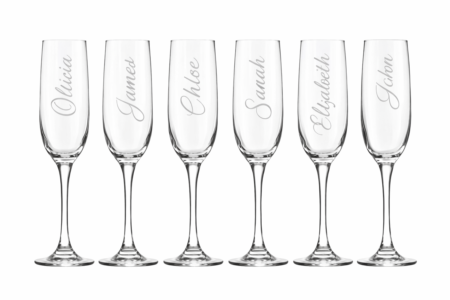 Personalised Champagne Flutes – Wedding Favours