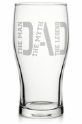 Dad Pint Glass Engraved – The Man The Myth The Legend – Father’s Day Gift – Custom Name Beer Glass – Gift for Dad