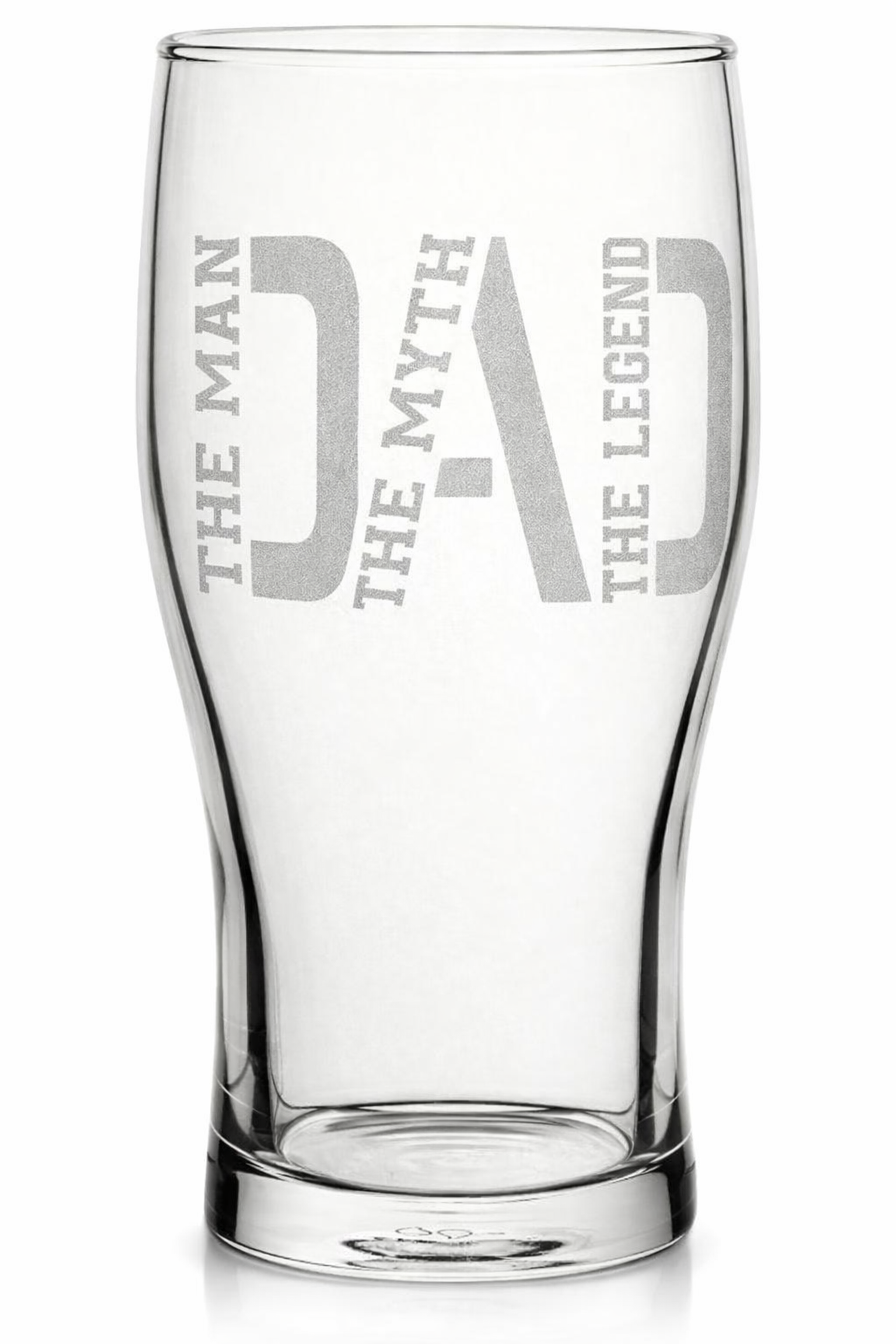 Dad Pint Glass Engraved – The Man The Myth The Legend – Father’s Day Gift – Custom Name Beer Glass – Gift for Dad