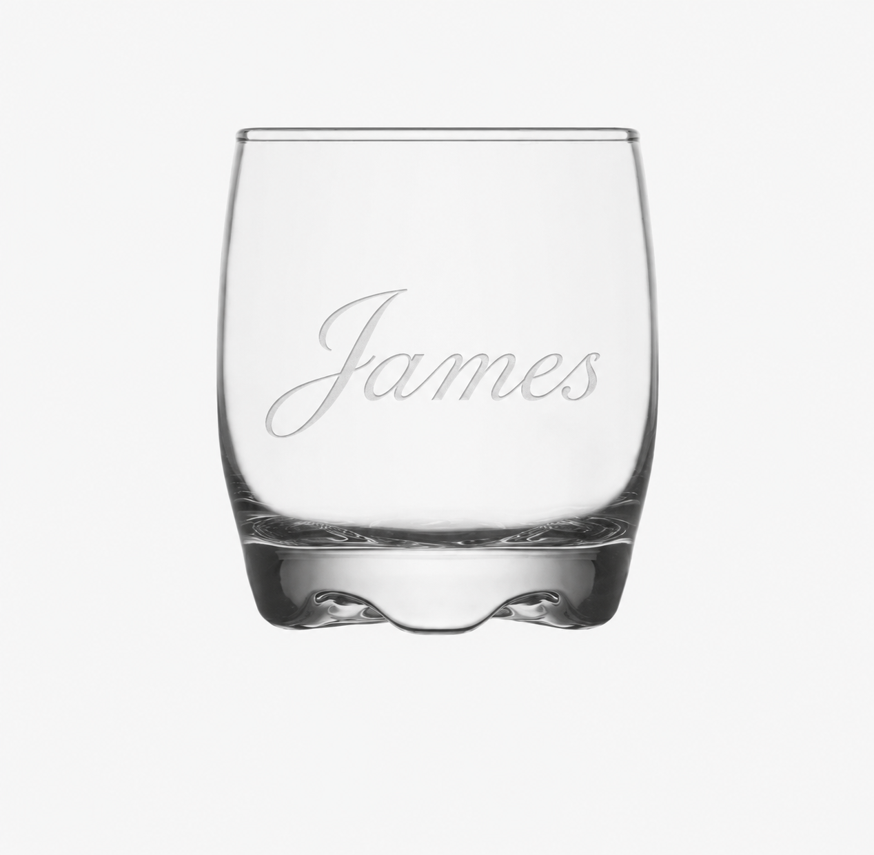 Personalised Engraved Whisky Glass – Custom Name Tumbler – Italic Script Glass – Gift for Him – Birthday, Father’s Day or Groomsmen Gift