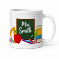 Personalised Teacher Mug | Custom Teacher Gift | End of Term Thank You Mug | Nursery Teacher Present | Mrs Smith Mug | Teaching Assistant Gift